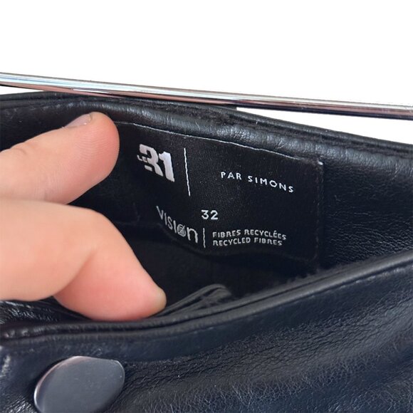 Simons Men - faux leather pants - Picture 3 of 4